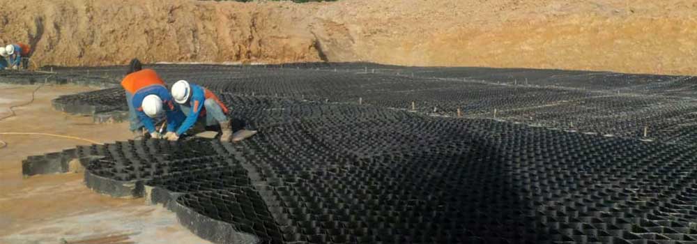 Geocell Proyek Perkuatan Dasaran Water Reservoir