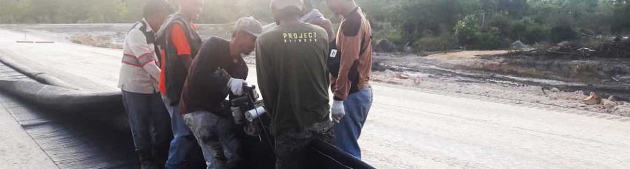 Cara Penyambungan Geotextile