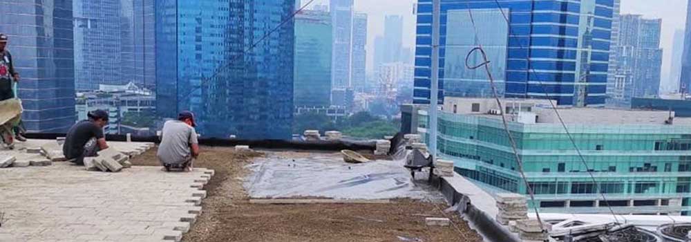Proyek Geomembrane Rooftop lining