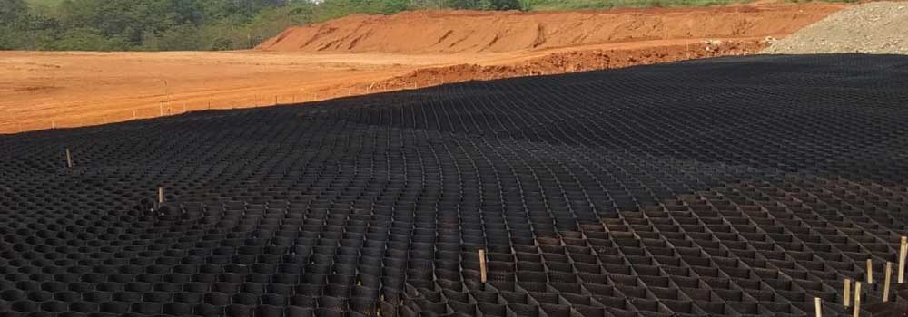 Proyek Geocell Konstruksi jalan industri