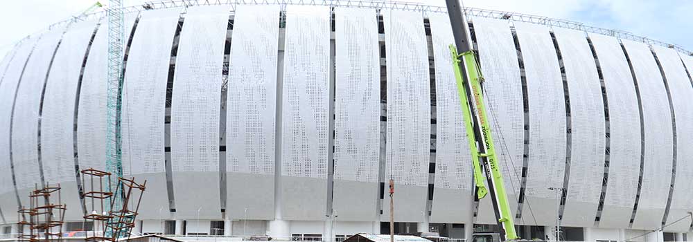 Proyek Geocell di Jakarta International Stadium