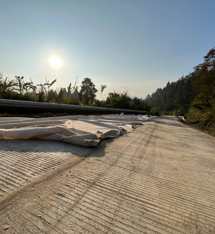 Curing Beton Dengan Geotextile Nonwoven